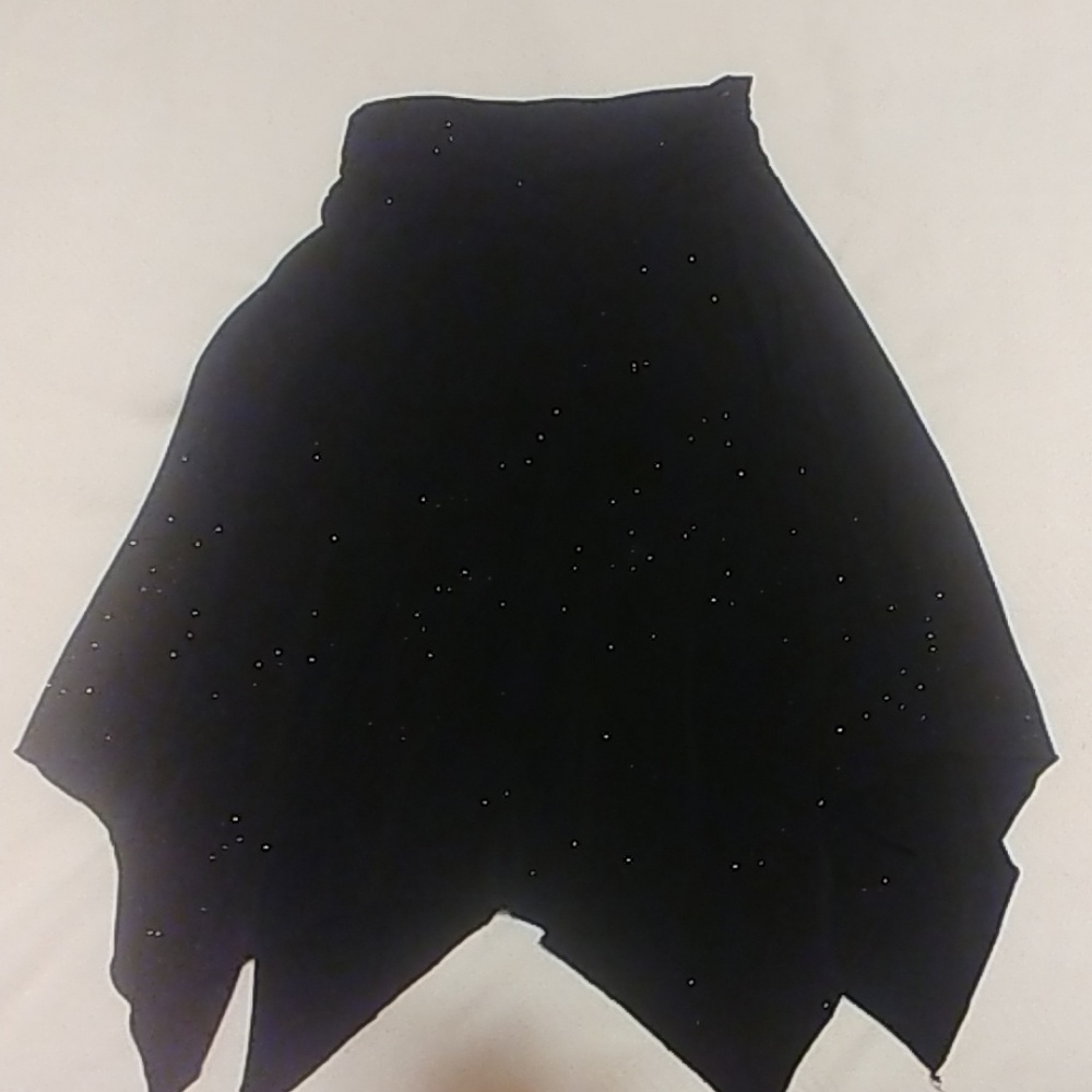 Glitter black skirt
